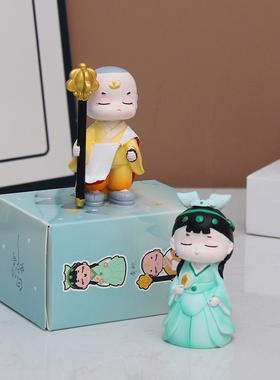 白蛇传盲盒手办桌面装饰小摆件白娘子许仙公仔伴手礼杭州西湖文创