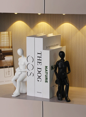 恋家彩树脂材质书挡现代简约