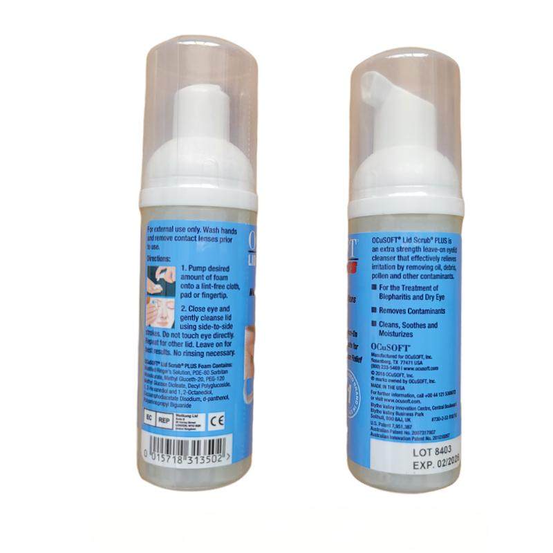 OCuSOFT Plus加强清洁泡沫眼睛干痒奥科视光lid scrub睑缘清洁液