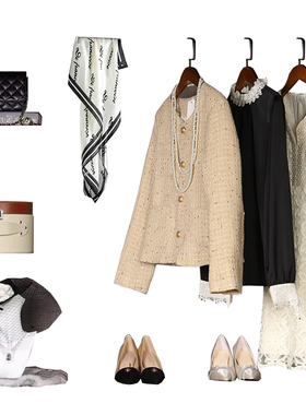 样板房小香风衣帽间装饰品摆件轻奢设计师款连衣裙衣柜陈列衣服