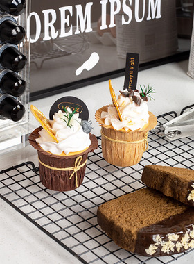 北欧厨房样板间摆件套装咖啡机真食物面包模型烘焙主题软装饰品