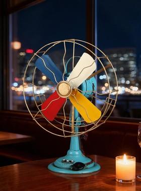 老式民国电风扇摆件607080年代老物件上海怀旧古董模型电影道具铁