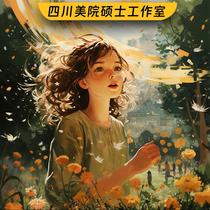 Ai painting agent artificial intelligence midjourney agent picture custom illustration avatar cartoon keyword generation