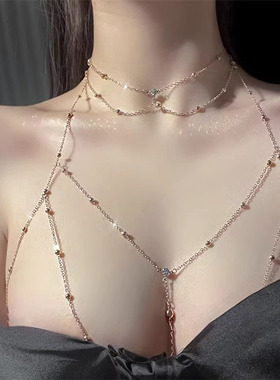 A.DHepburn性感锁骨后背项链