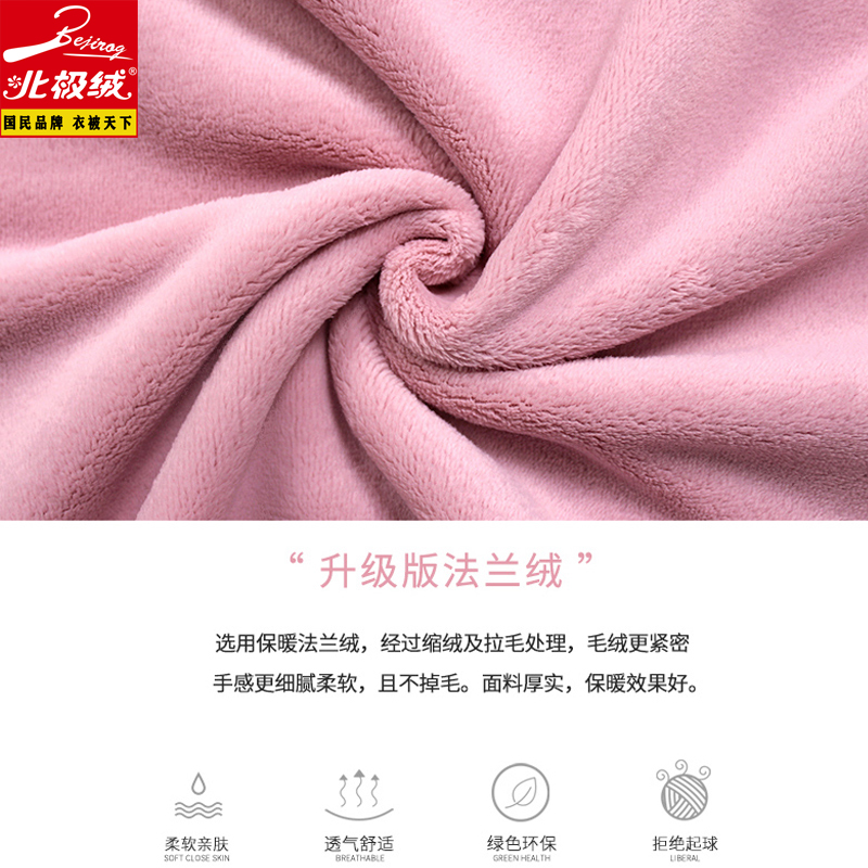 北极绒秋冬大妈中老年法兰绒睡衣 北极绒书月睡衣/家居服套装