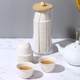 The popular version of the rice-shell tea cup portable tea set is reduced