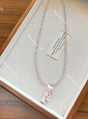 时尚精致串珠项链甜美气质网红