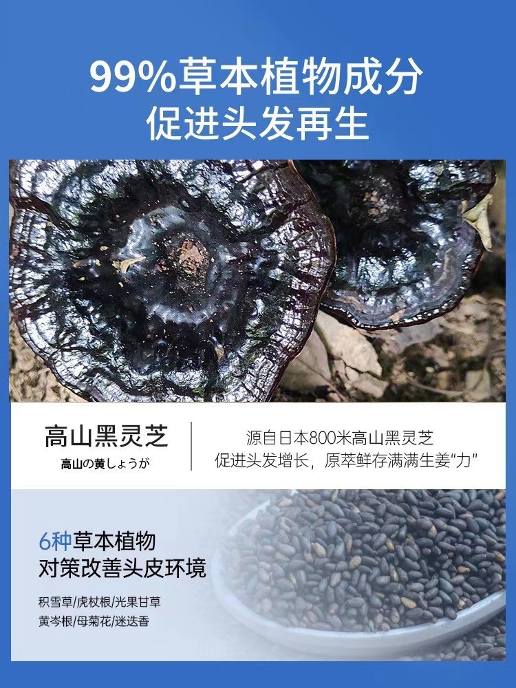 jacopin朵澜防脱洗发露强根密发滋养毛囊防脱生发去屑控油洗发膏 - 图1