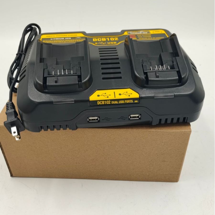 适用得伟充电器 Dewalt 替代德伟DCB102双充 带USB双充 各种线 - 图3