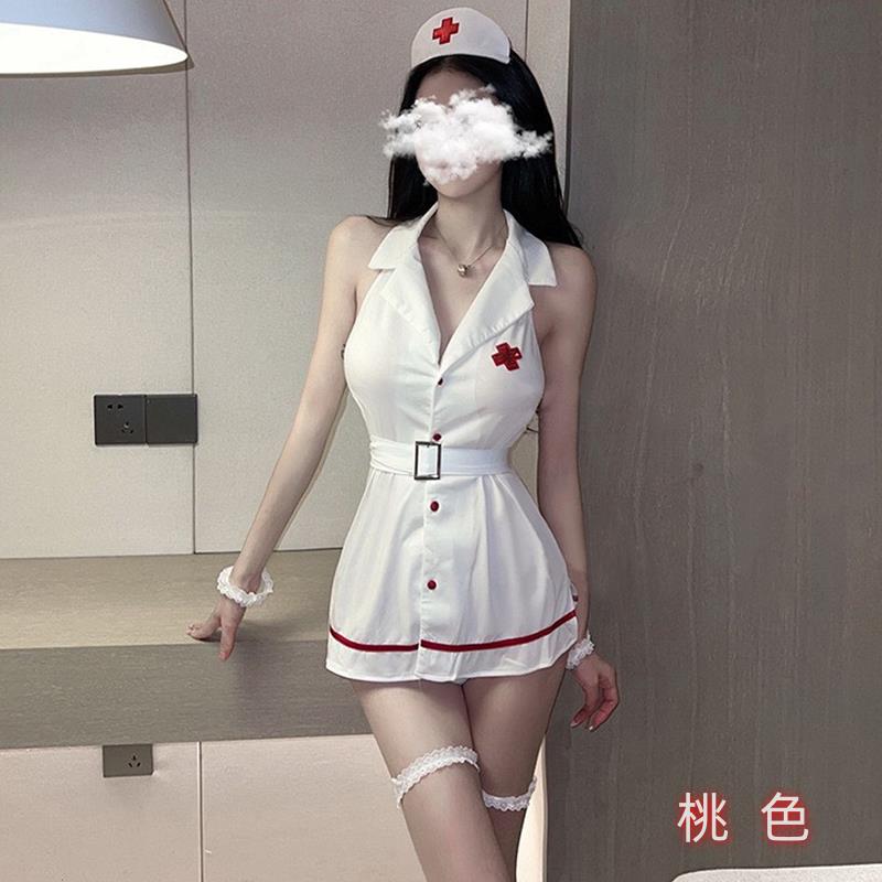 护士cos性感制服套装女纯欲角色扮演情调衣服暴露诱惑火辣内衣-图2