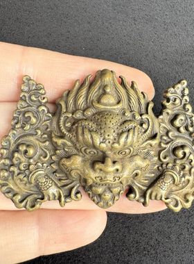 利马铜神兽兹巴札项链挂件吊坠藏式大鹏鸟民族风随身托甲兹巴札