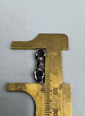 特价西藏寒铁五股金刚杵配件藏式手串背云配珠小卡子吊坠记子头珠