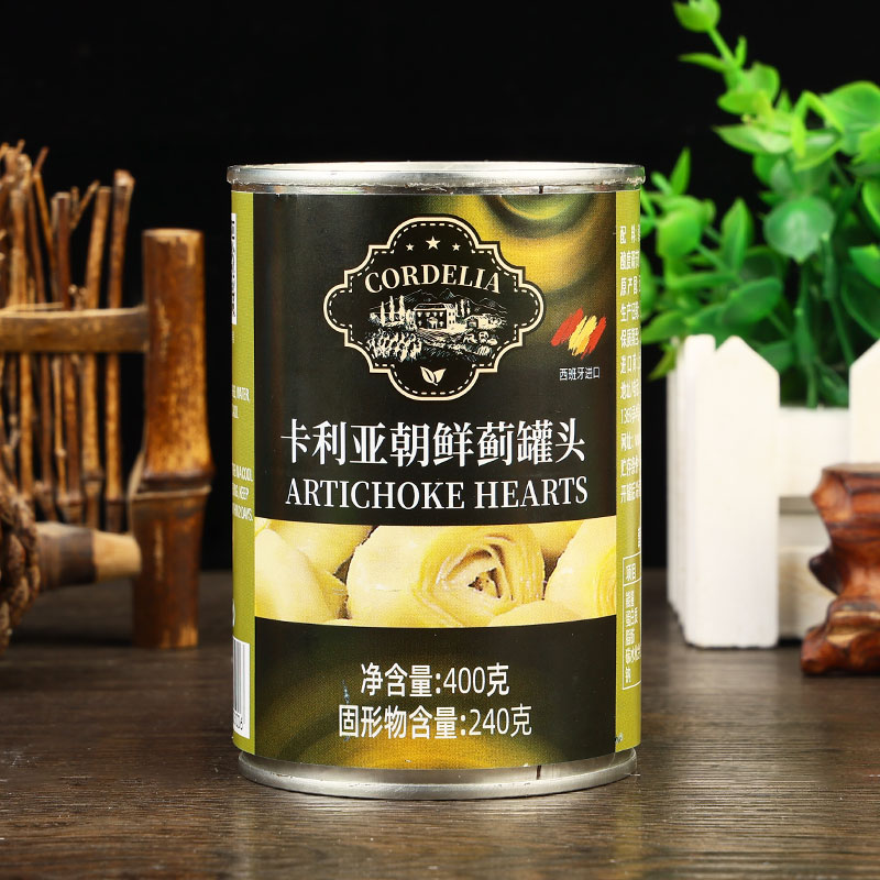 3罐包邮 西班牙进口卡利亚朝鲜蓟罐头400g腌制洋蓟芯西餐沙拉前菜 - 图2