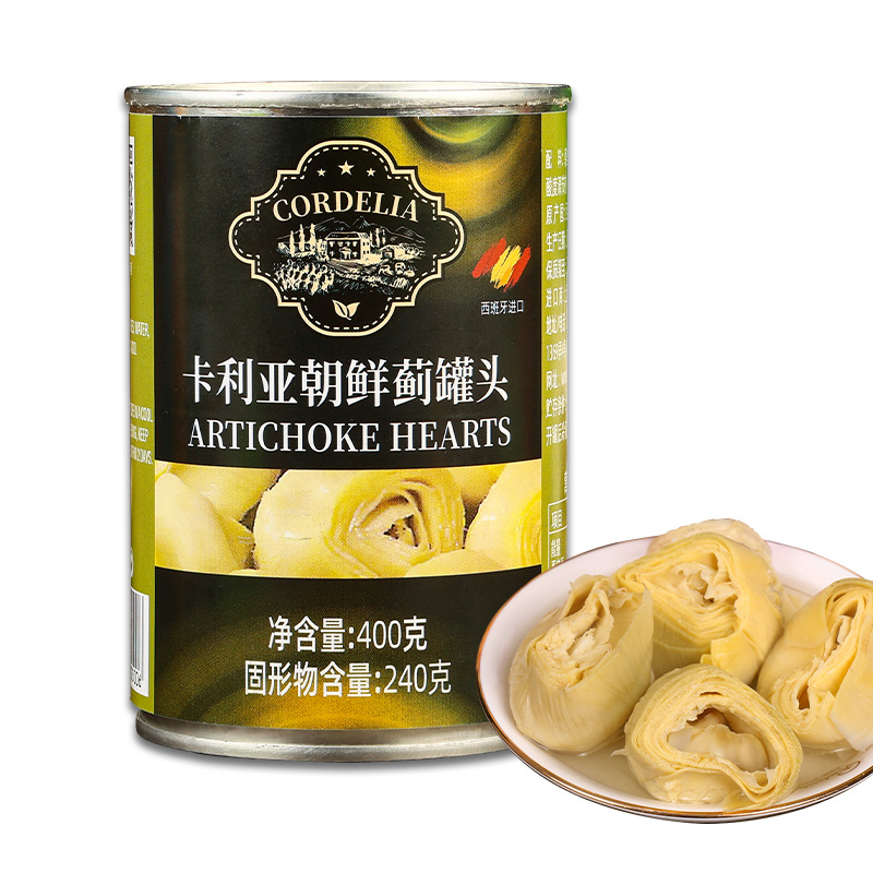 3罐包邮 西班牙进口卡利亚朝鲜蓟罐头400g腌制洋蓟芯西餐沙拉前菜 - 图3
