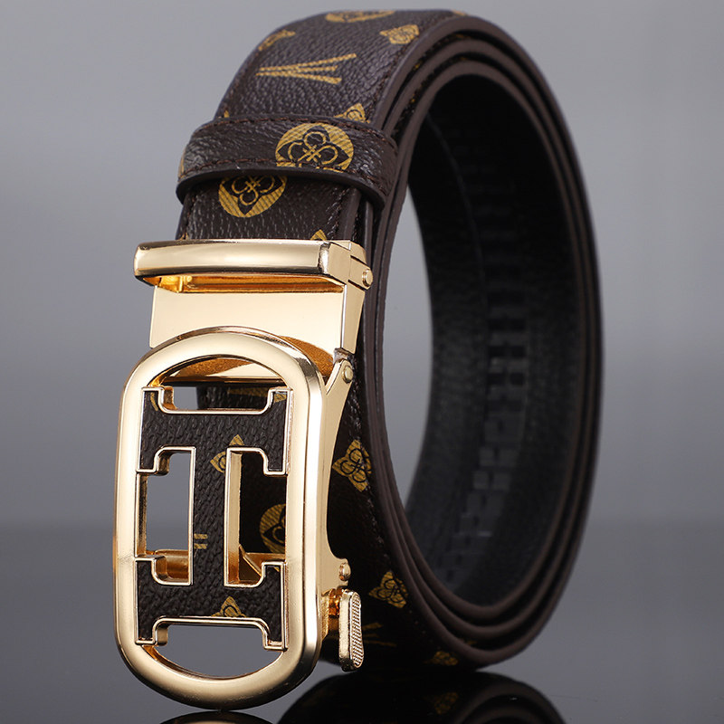 顺丰包邮皮带男士奢侈品腰带懒人裤腰带真皮质感时尚潮流皮带男款