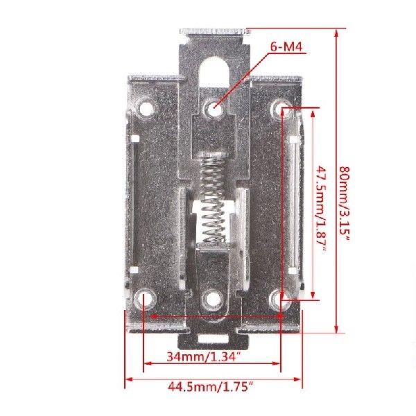 3 Pcs Single Phase SSR 35mm DIN Fixed Clip Clamp for - 图3