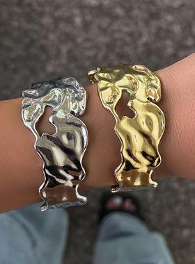 Wrinkled Irregular Vintage Collar Jewelry Necklace夸张项炼