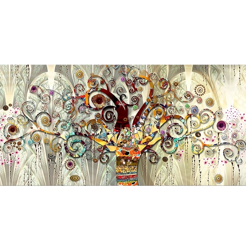 *Artist Gustav Klimt Tree of Life Artist Scandinavian Canvas - 图0