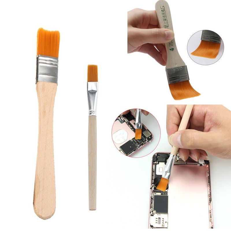 Soft Dust Cleaning Brush with Wooden Handle For iPhone Sams - 图2