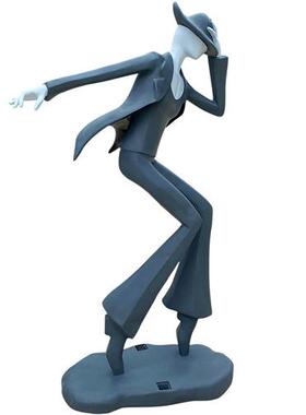 玻璃钢音乐人物雕塑大型抽象艺术现代摆件商业街广场网红打卡装饰