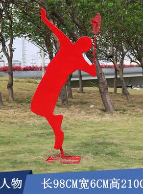 不锈钢自行车跑步体育运动人物雕塑定制校园文化城市公园铁艺小品