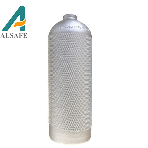 厂家直销8L铝合金潜水气瓶 无缝气瓶 喷砂喷漆可选 无阀可另配 - 图0