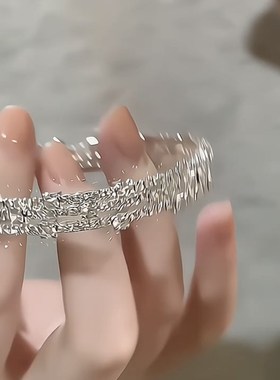 清冷月光~闪耀满钻手镯宴会辣妹富家千金蹦迪水钻手链小众高级感