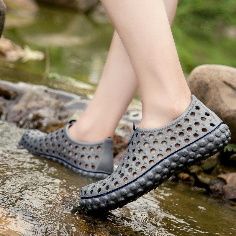 洞洞鞋防滑开车软底男凉鞋沙滩鞋透气驾车镂空懒人包头洞洞拖鞋M,淘宝优惠券,粉丝福利购,淘宝优惠卷