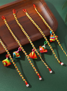 端午节小礼品五彩手绳学生编织手链挂饰全班活动少儿分享礼物