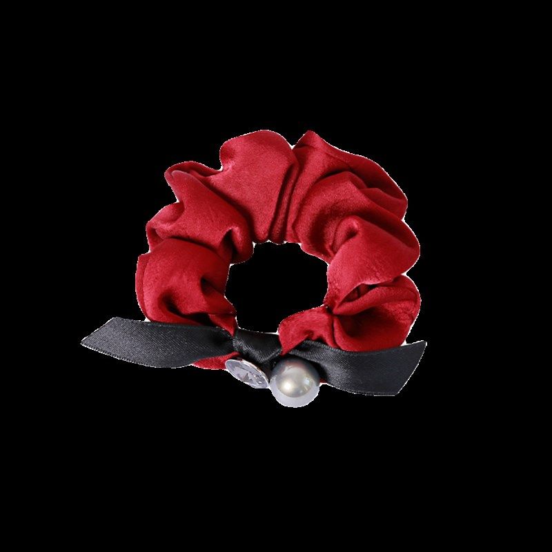 《红色恋人》头饰发绳扎头女头绳高马尾高颜值绑头发皮筋发圈丝绒,淘宝优惠券,粉丝福利购,淘宝优惠卷