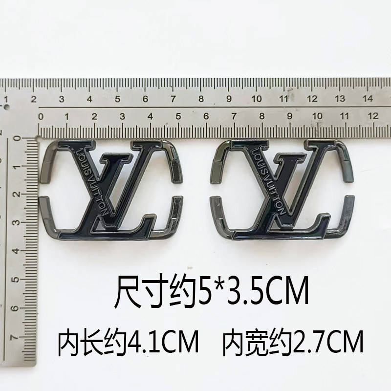 高档男豆豆鞋扣皮鞋装饰配件鞋标链条金属饰品鞋面鞋扣配件黑色款,淘宝优惠券,粉丝福利购,淘宝优惠卷