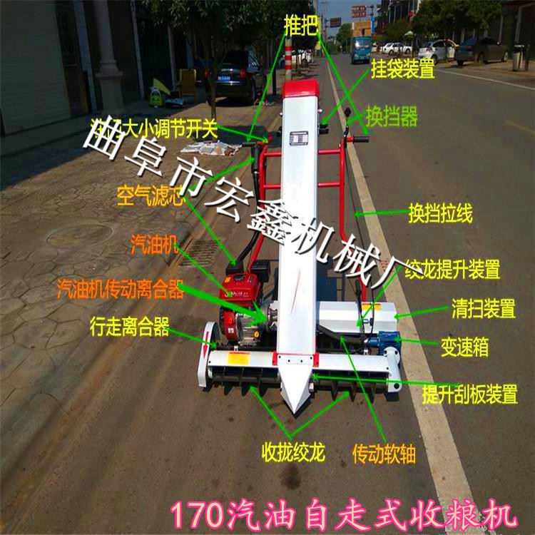 家庭用晒场收谷机汽油高效率小型收谷机农用晒场收粮食吸粮机 - 图1