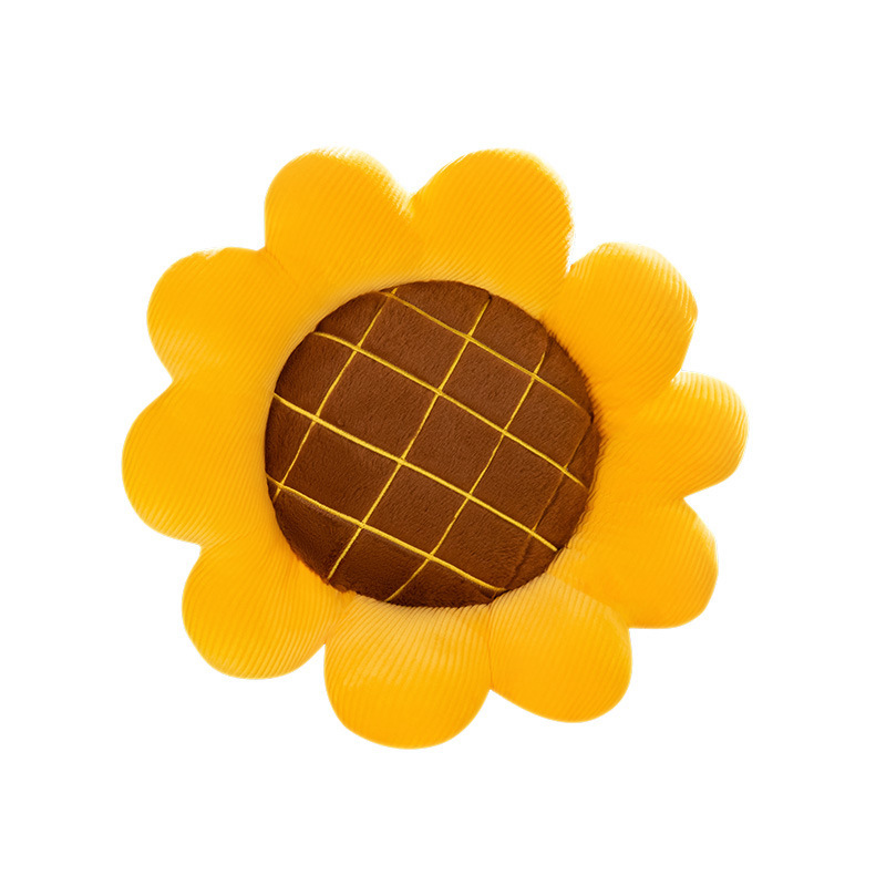 向日葵坐垫可爱太阳花抱枕沙发靠垫办公室椅垫卧室飘窗装饰午睡枕 - 图1