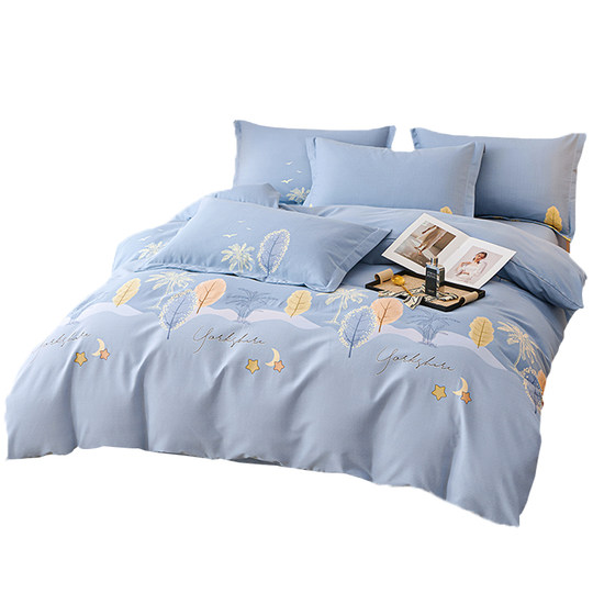 纯棉磨毛被套单件秋冬季加厚全棉单人被罩150x200双人200x230定制