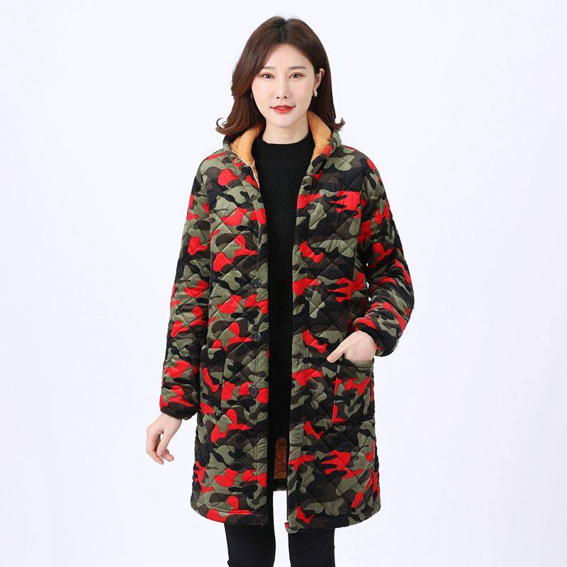四川省服棉衣女冬加绒加厚棉服中老年妈妈中长款宽松大码罩衣外套,淘宝优惠券,粉丝福利购,淘宝优惠卷
