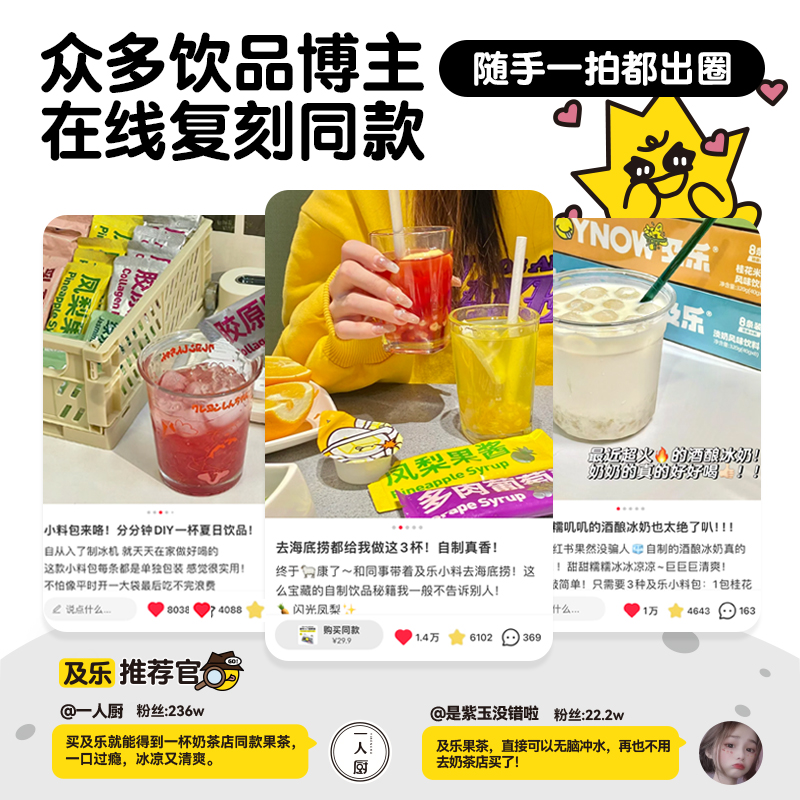 JOYNOW及乐夏天学生泡水喝的水果茶小包装果酱茶冲饮酱茶包34 - 图2