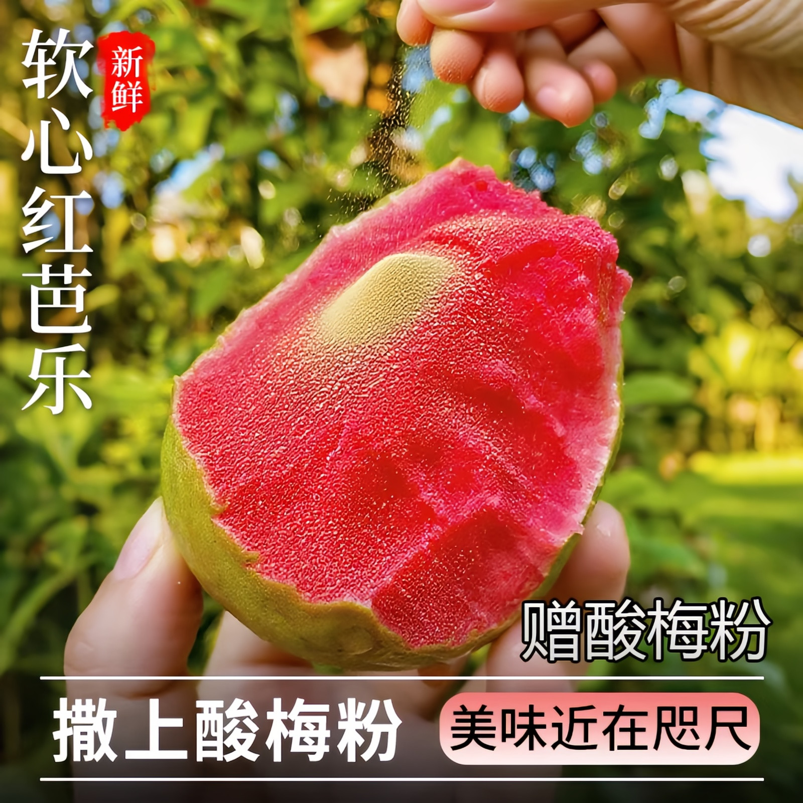 广西红心芭乐软糯番石5斤榴孕妇新鲜水果当季整箱脆甜水果包邮,淘宝优惠券,粉丝福利购,淘宝优惠卷