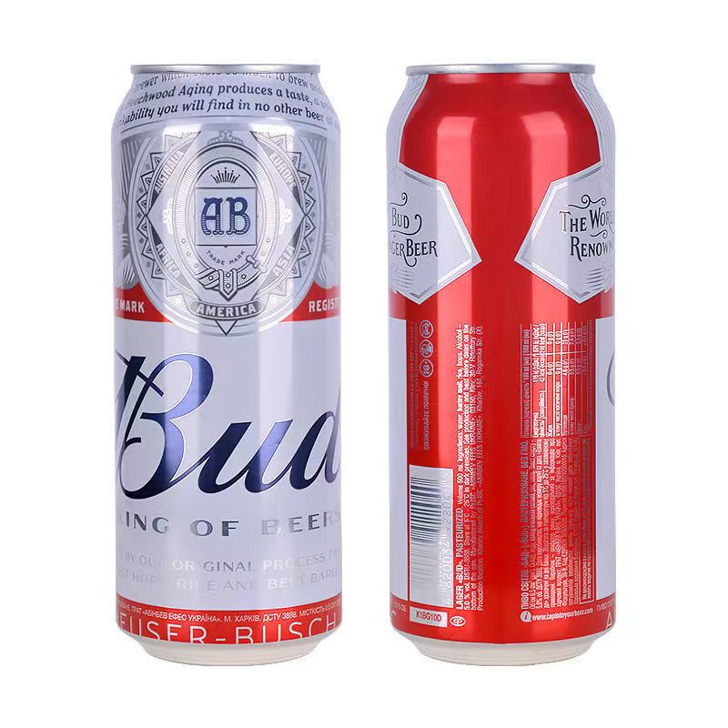 原装英国经典Budweiser/百威红罐进口精酿啤酒500ml*24听罐装清仓 - 图3