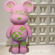 Extra large violent bear puzzle building blocks for adults difficult puzzle toys Internet celebrity fluid big white bear living room ornaments