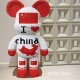 Extra large violent bear puzzle building blocks for adults difficult puzzle toys Internet celebrity fluid big white bear living room ornaments