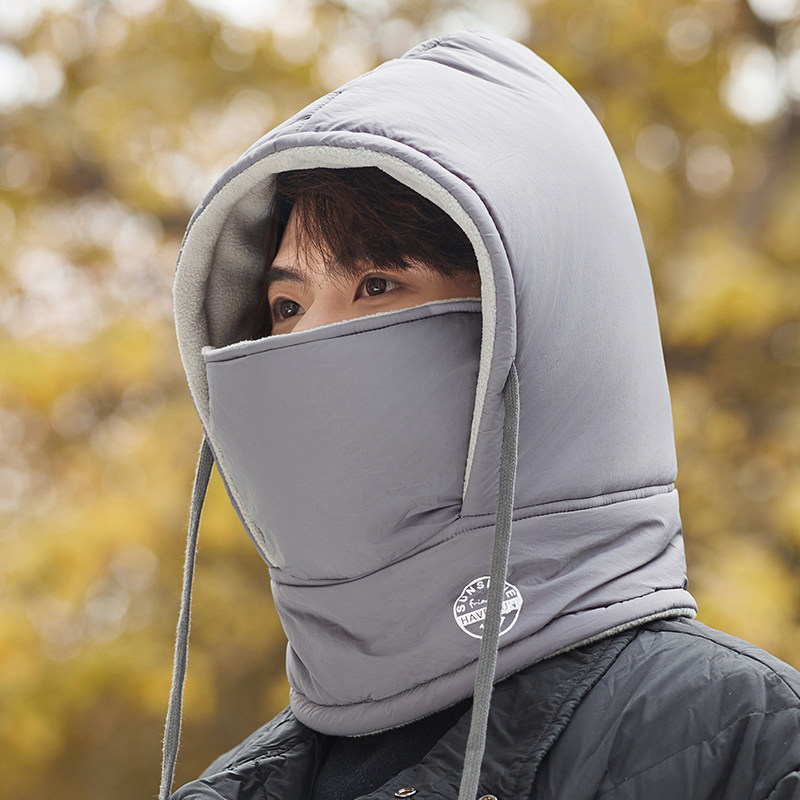 帽子男冬季骑行电动车加绒棉帽女防风防寒面罩保暖护耳围脖头套帽,淘宝优惠券,粉丝福利购,淘宝优惠卷