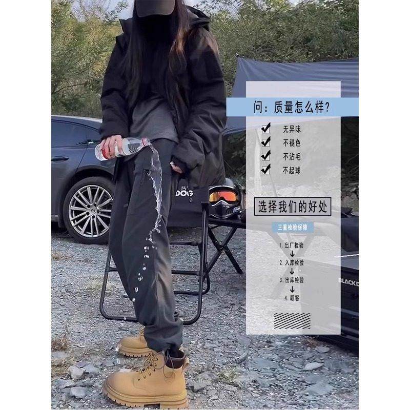 美式机能风冲锋裤男女款春夏搭配马丁靴的裤子加绒工装徒步登山裤,淘宝优惠券,粉丝福利购,淘宝优惠卷