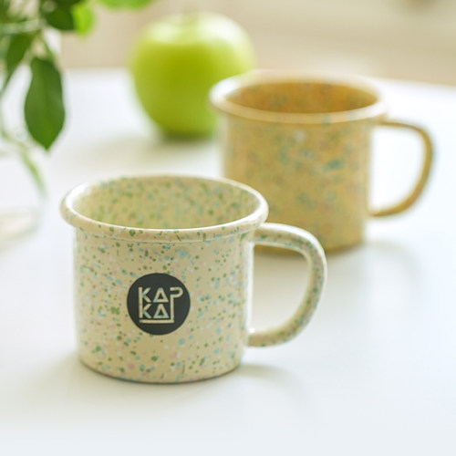 kapka进口马克杯女生高颜值手握杯家用手工搪瓷杯土耳其珐琅杯子 - 图1