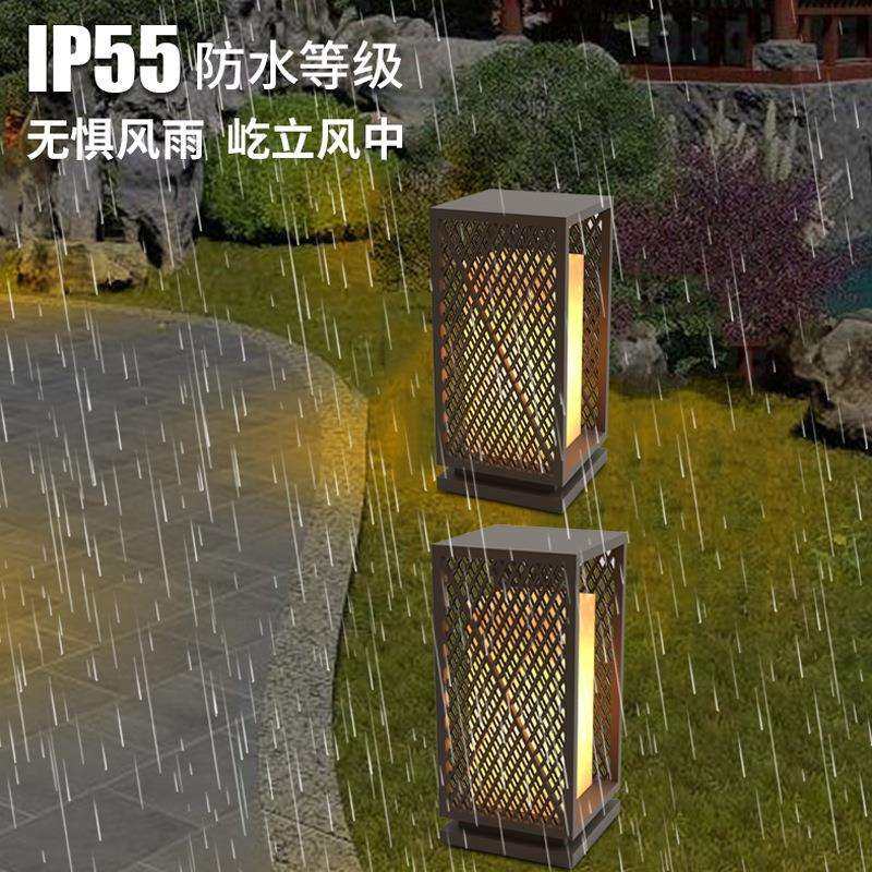 墙头围墙灯中式方形柱头灯草坪灯大门花园别墅户外仿云石庭院灯,淘宝优惠券,粉丝福利购,淘宝优惠卷