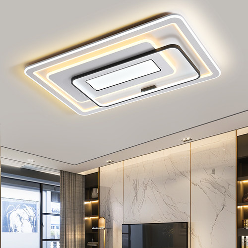 家装灯具3室2厅客厅吸顶灯led灯智能控制长方形现代简约全套中山 - 图1