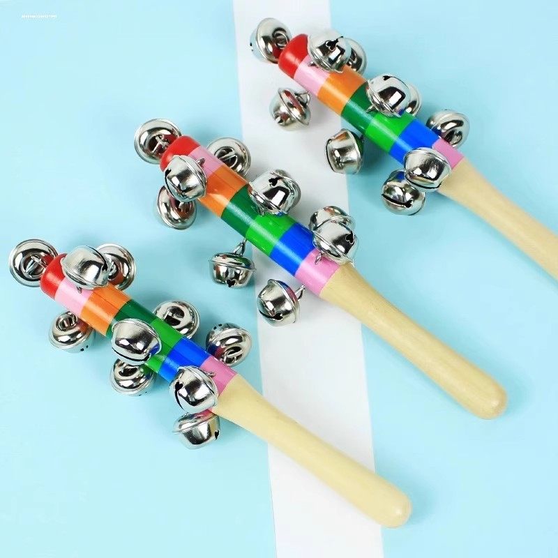 老式传统手工拨浪鼓哗啦棒黄铜棒铃牛皮羊皮可啃咬婴儿童原木桃木,淘宝优惠券,粉丝福利购,淘宝优惠卷