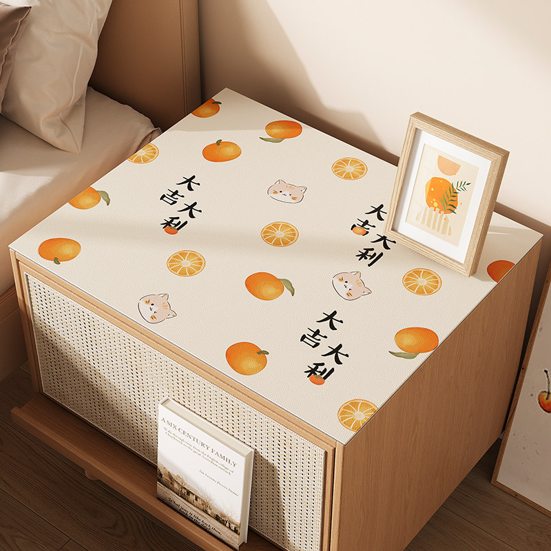 床头柜防烫防水保护垫子冰箱防尘罩盖布现代简约免洗防油桌布盖垫,淘宝优惠券,粉丝福利购,淘宝优惠卷