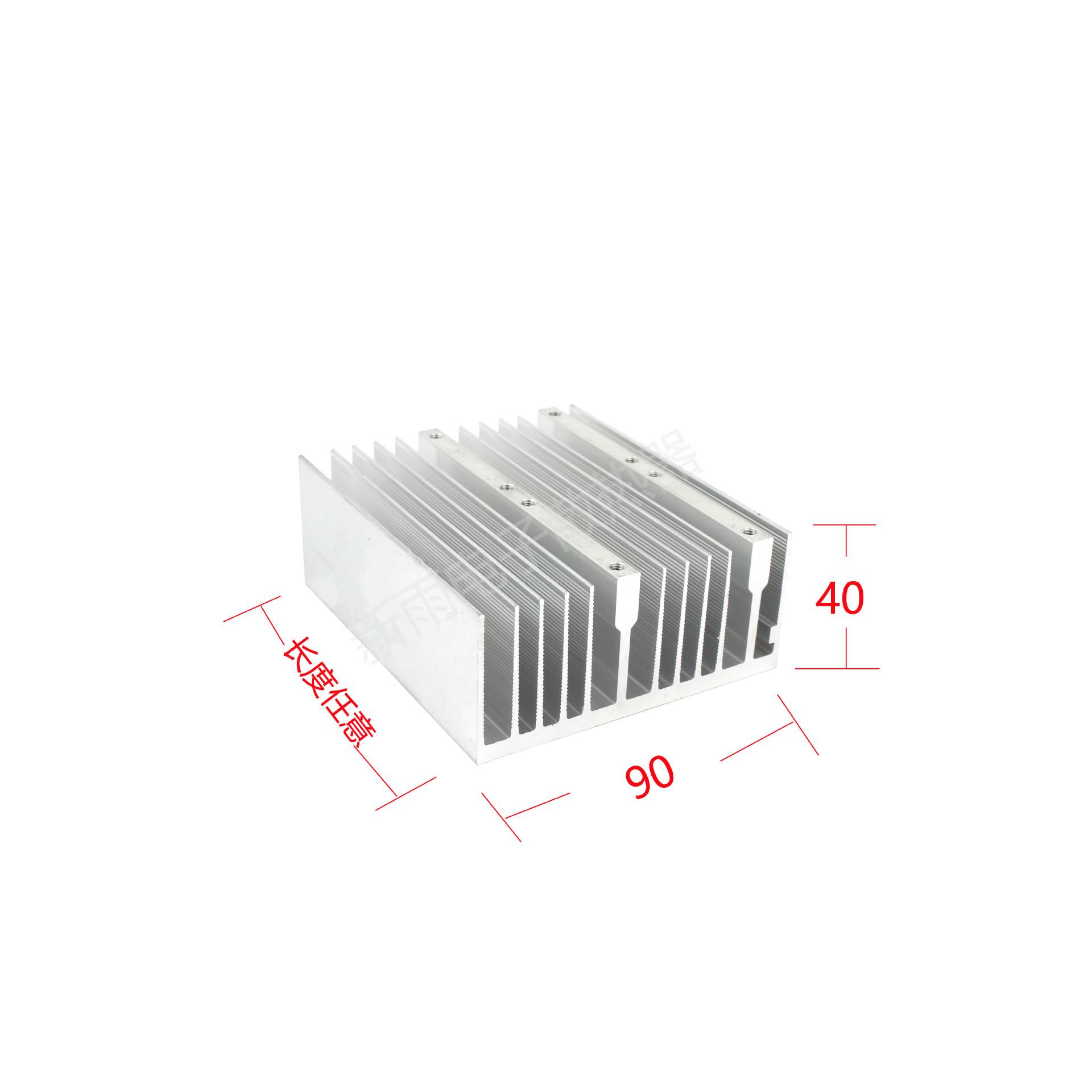 【可拿样】现货铝型材铲齿插片散热片 90x40mm铝合金型材散热器 - 图0