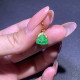 Good luck in the Year of the Horse, small exquisite natural A-grade jadeite, high ice, green, Fuya, true love, jade Buddha pendant, S925 silver inlaid
