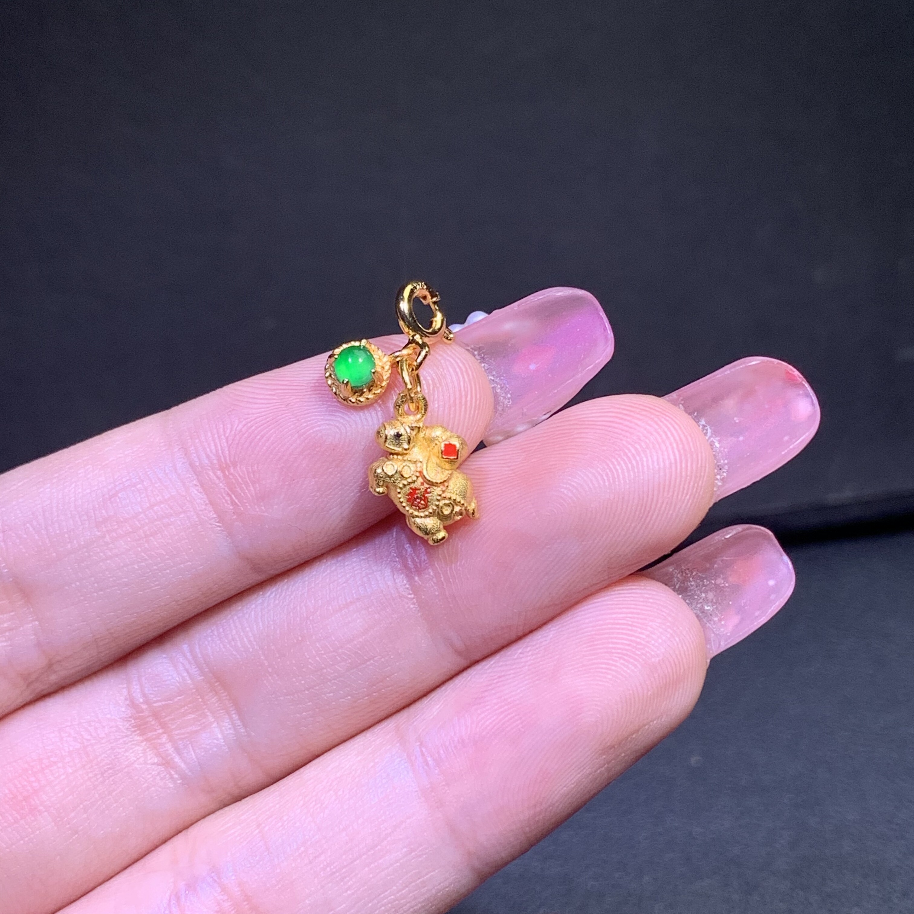 2026马年A货翡翠冰绿蛋面马上有福有钱精美百搭小滴溜DlYS925银,淘宝优惠券,粉丝福利购,淘宝优惠卷